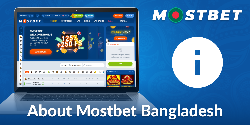 Description of the Mostbet website for Bengalians